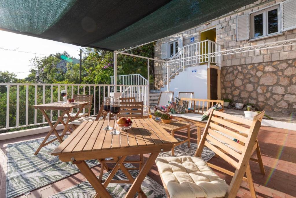 Diamond Sea - Vacation House With Private Parking And A Big Terrace Over The Sea Villa Dubrovnik Buitenkant foto