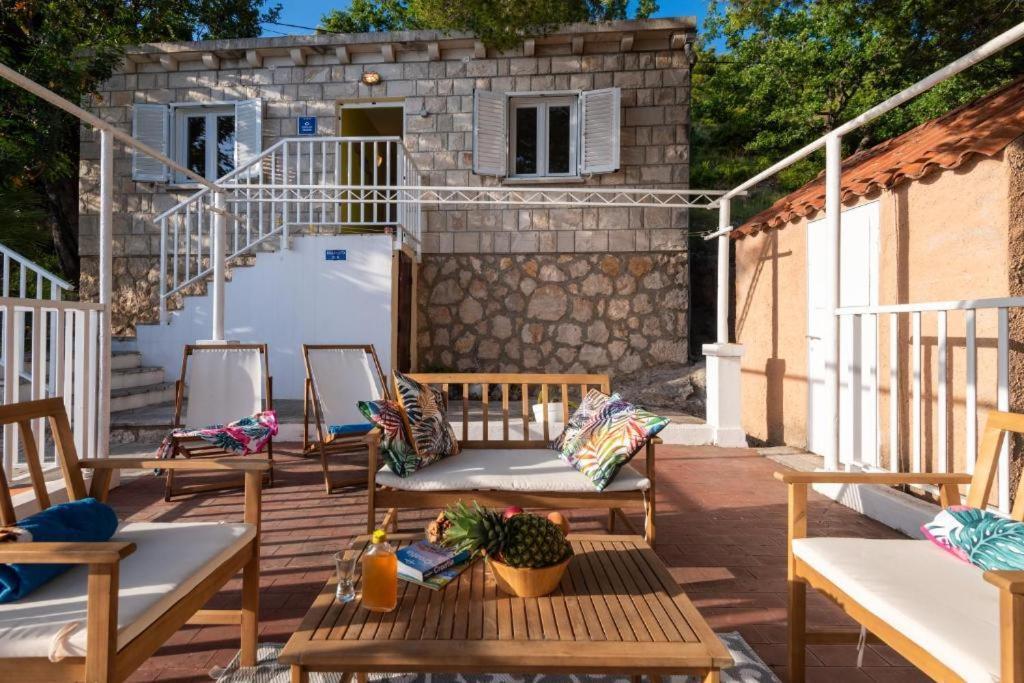 Diamond Sea - Vacation House With Private Parking And A Big Terrace Over The Sea Villa Dubrovnik Buitenkant foto